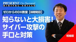 知らないと大損害！サイバー攻撃の手口と対策【短縮版】