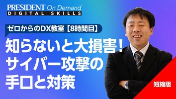 知らないと大損害！サイバー攻撃の手口と対策【短縮版】