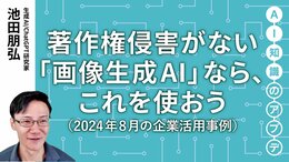 【注目の生成AI活用事例】著作権侵害がない「画像生成AI」なら、これを使おう