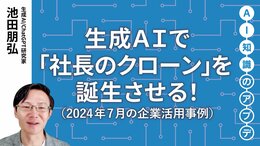 【注目の生成AI活用事例】生成AIで「社長のクローン」を誕生させる！