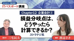 <small>【Chapter12】企業会計2</small><br />損益分岐点は、どうやったら計算できるか？