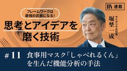 食事用マスク「しゃべれるくん」を生んだ機能分析の手法