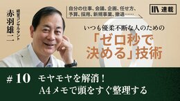 モヤモヤを解消！　A4メモで頭をすぐ整理する