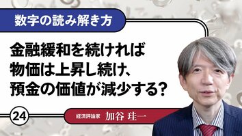 金融緩和を続ければ物価は上昇し続け、預金の価値が減少する？