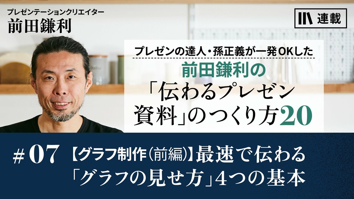 グラフ制作（前編）】最速で伝わる「グラフの見せ方」４つの基本｜社内プレゼンは資料づくりの基礎｜PRESIDENT Online  ACADEMY（プレジデントオンラインアカデミー）