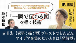 【素早く描く型】ブレストでどんどんアイデアを集めたいときは「発散型」